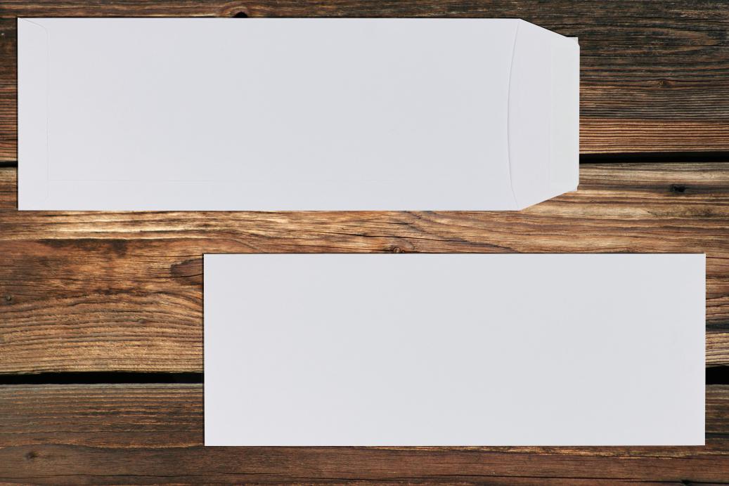 Versandtaschen 125x325 mm Haftklebend Weiß 120 g/qm